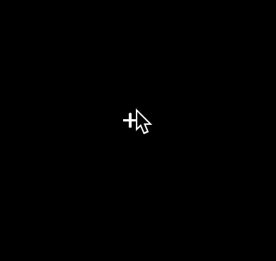 demo of cursor sparkles effect