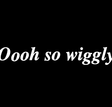 demo of wiggle text effect